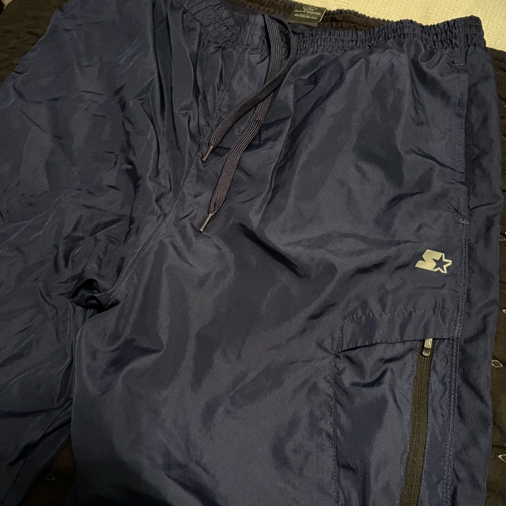 STARTER mens blue sweatpants